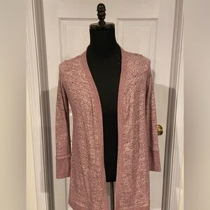 UGG Women's Rose Open-Front Cardigan Flowy Pink Size M